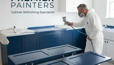 Cabinet painting in Virginia Beach, VA by Virginia Beach Paint Pros with durable coastal finishes