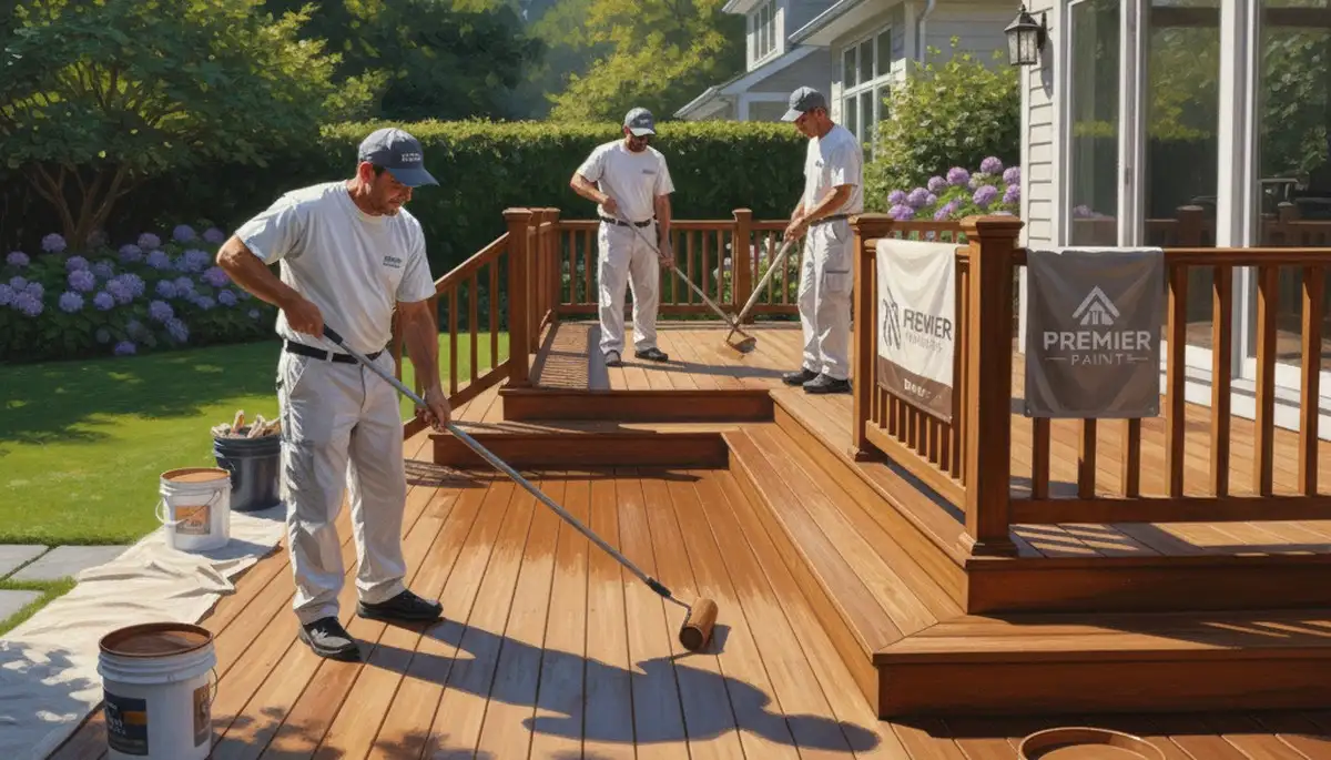 Deck painting in Virginia Beach, VA for durable protection against salt air and sun