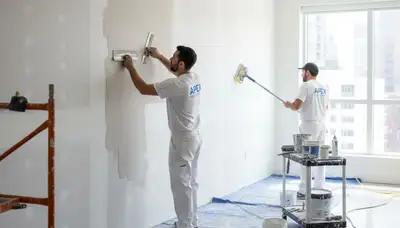Virginia Beach, VA drywall repair by paint contractors fixing cracks and water damage for painting prep
