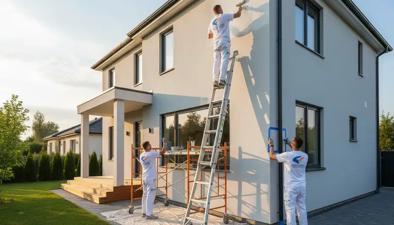 Exterior house painting in Virginia Beach, VA by professional painters for coastal home protection and curb appeal