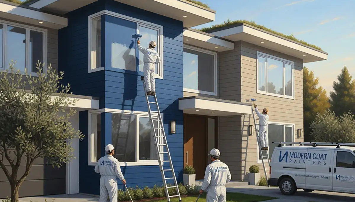 Exterior house painting in Virginia Beach, VA by professional painting contractors
