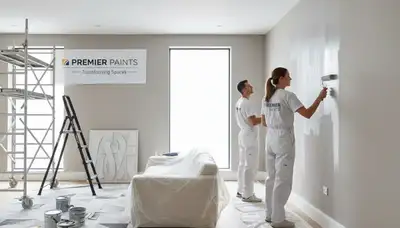 Virginia Beach, VA interior house painters applying a smooth, coastal-ready wall finish
