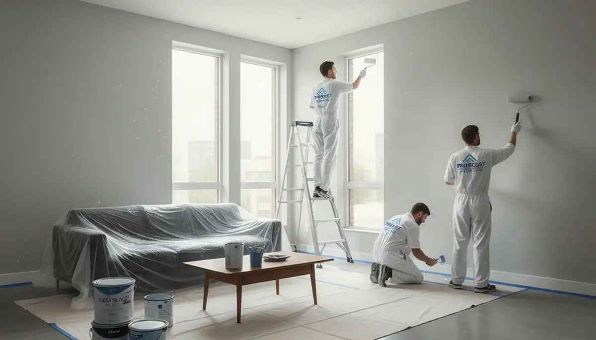 Virginia Beach interior house painters applying a smooth, durable finish in a coastal home
