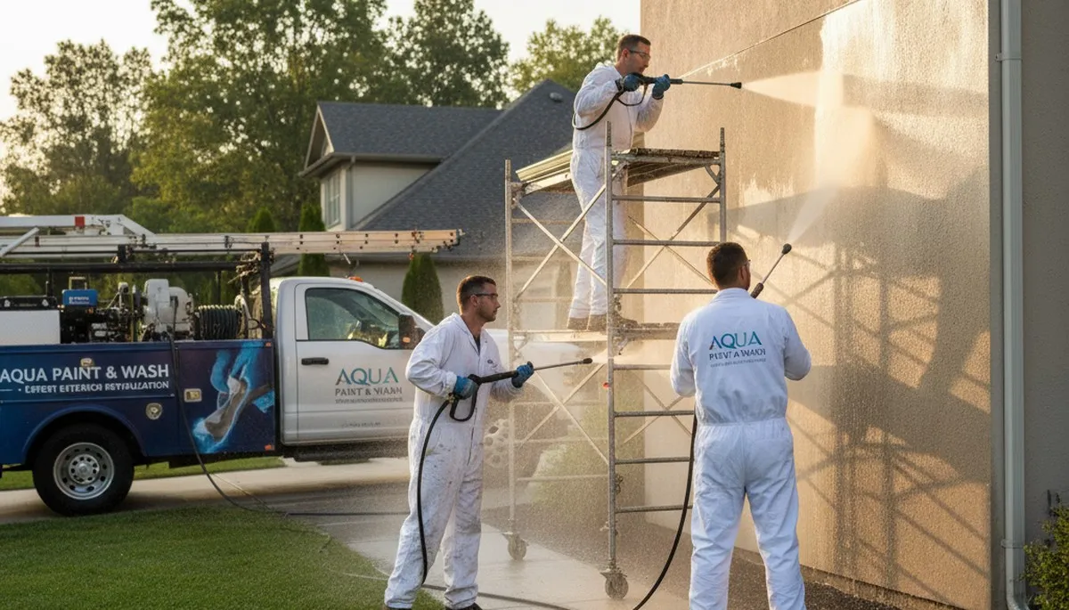 Pressure cleaning service in Virginia Beach, VA removing salt, algae, and grime from exterior surfaces