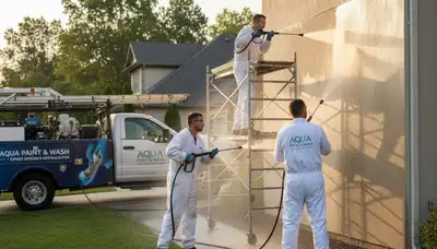 Pressure cleaning service in Virginia Beach, VA removing salt, algae, and grime from exterior surfaces