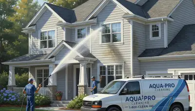 Vinyl siding pressure cleaning in Virginia Beach, VA removes algae and salt residue safely